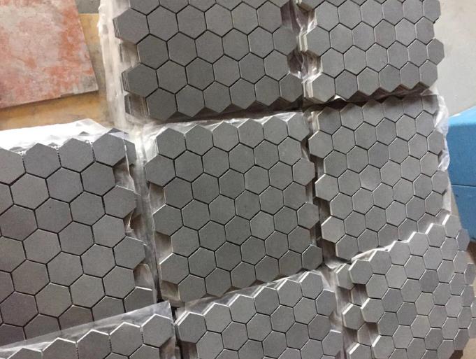 Black Basalt Hexagon Mosaic Tiles