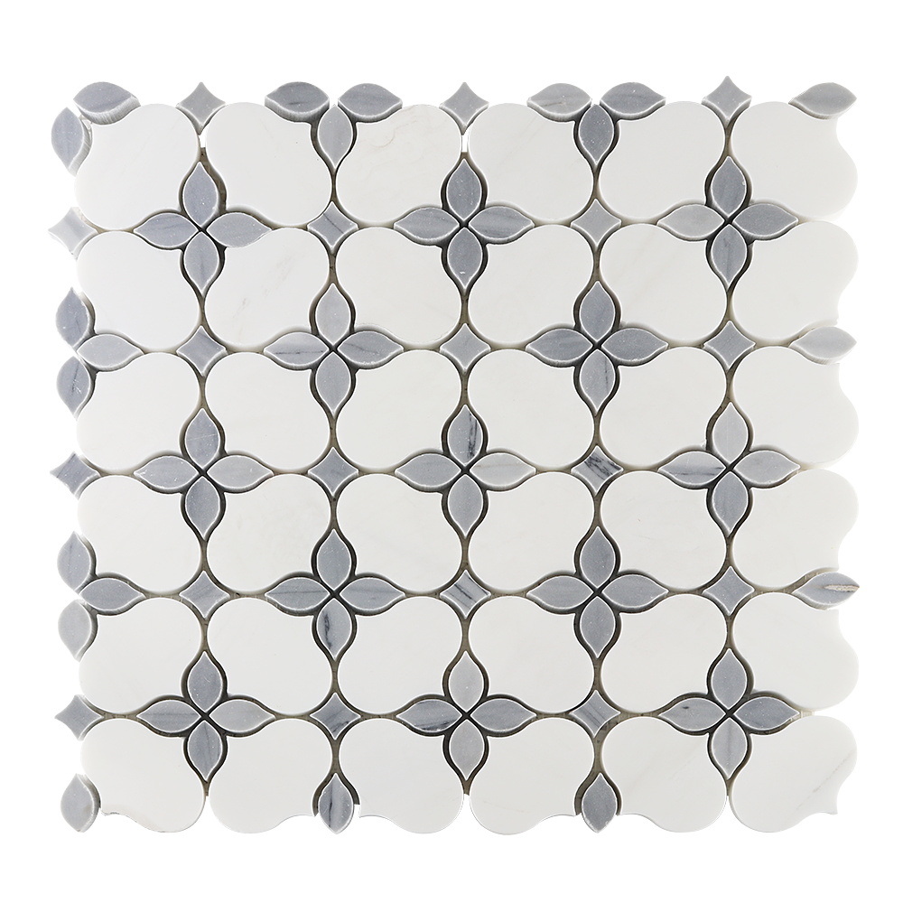 Dolomit White Marble Sunflower Mosaic