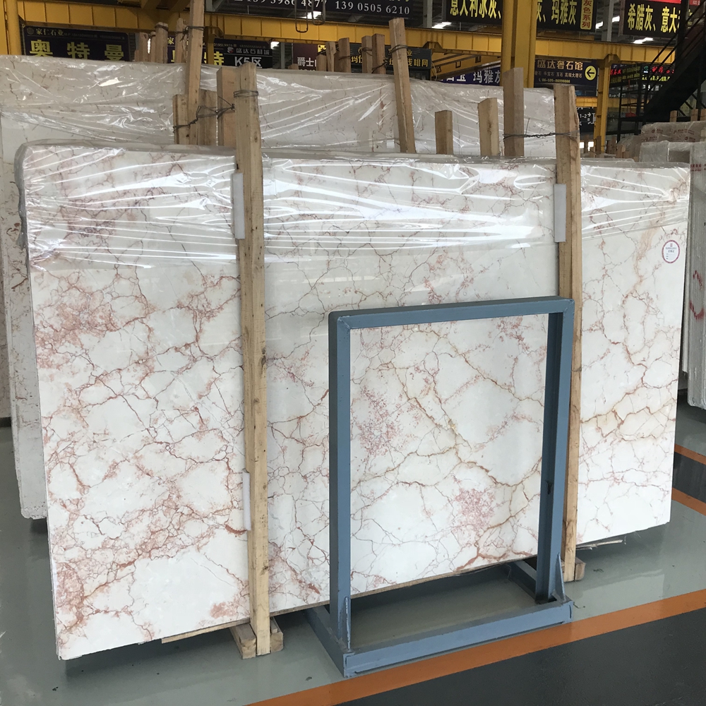 Ivory Red Marble Slabs Polished